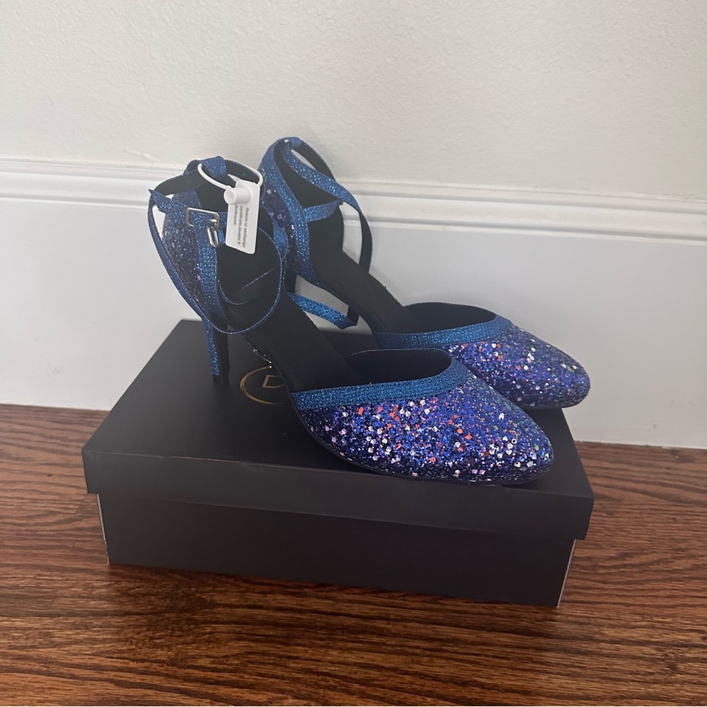 NTS Women's Sparkling Glitter Customized Heels Ballroom Dance Shoes